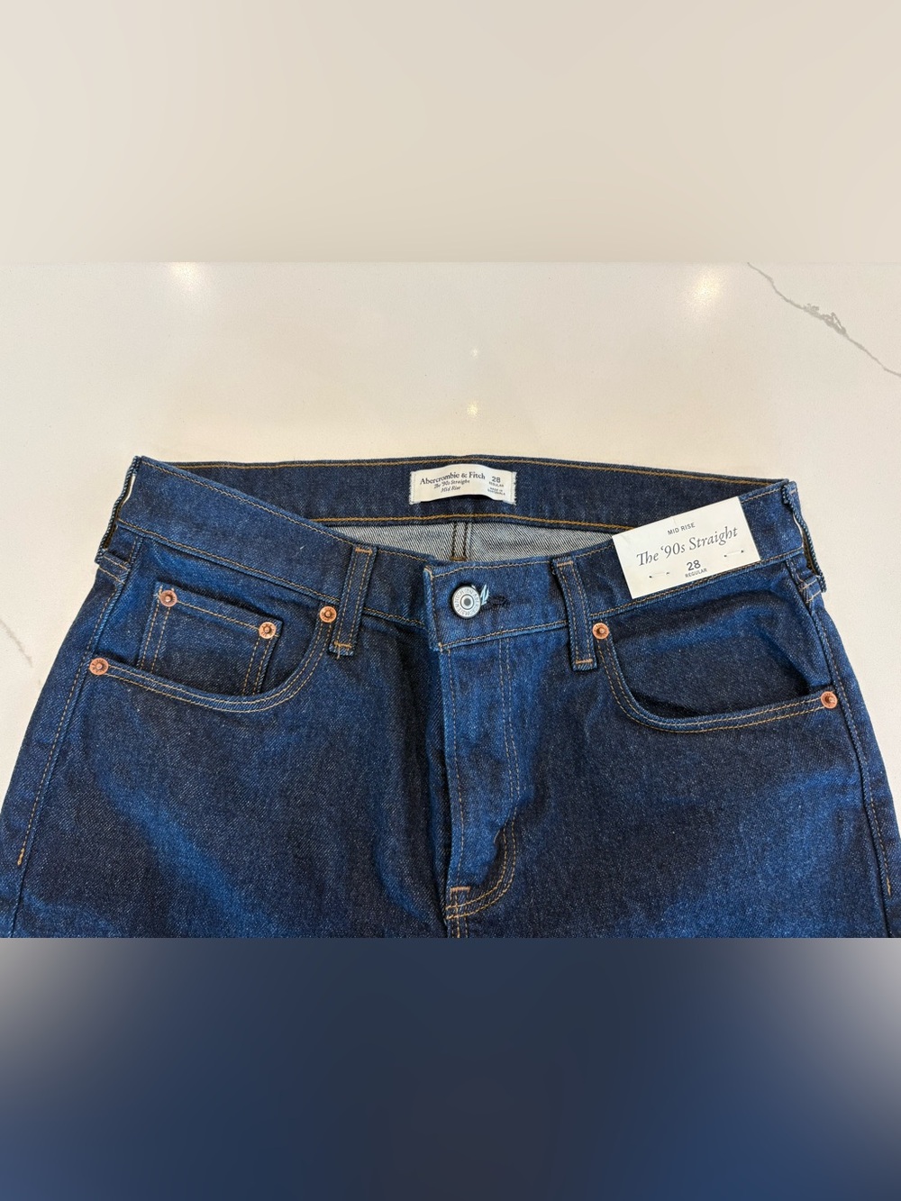 Abercrombie & Fitch Straight Leg Blue Jeans